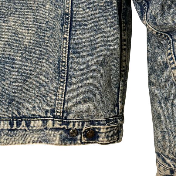Vintage Made in USA Levis San Francisco Sherpa Lined Trucker Denim Jean Jacket - Picture 11 of 13